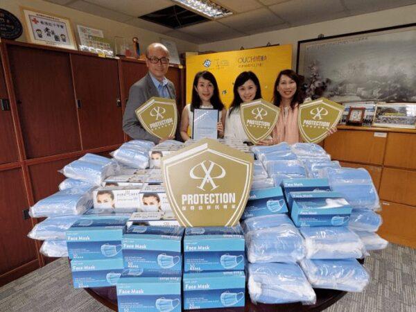 保得信捐贈口罩予靈實防疫